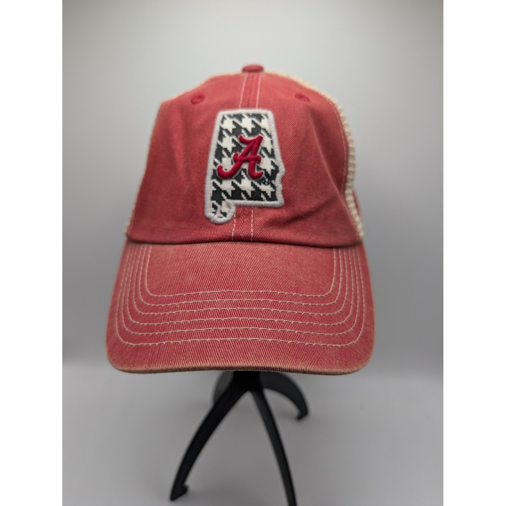 Top of the World Alabama Crimson Tide Houndstooth Trucker Hat Roll Tide Red